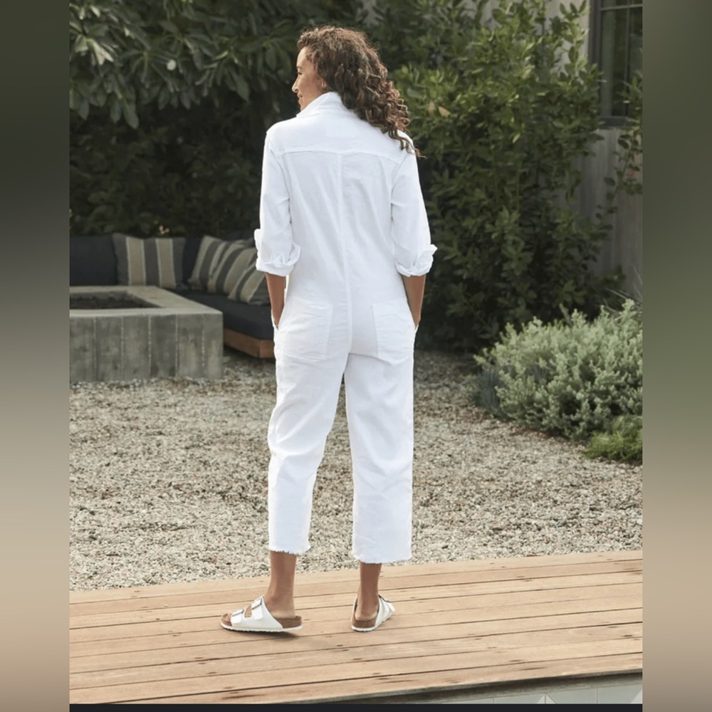 Frank & Eileen Northern Ireland White Jumpsuit Size Large EUC - Picture 4 of 9
